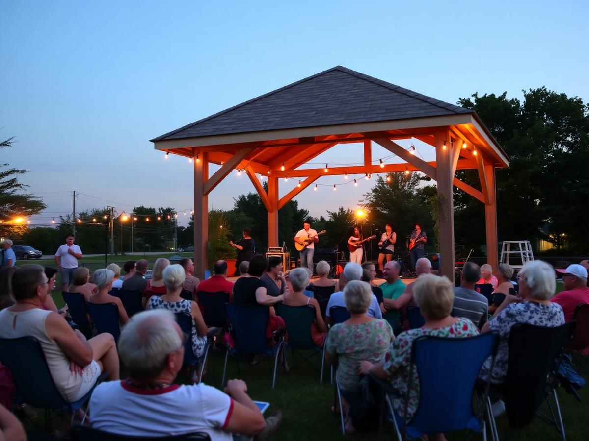 Summer concert on the town green